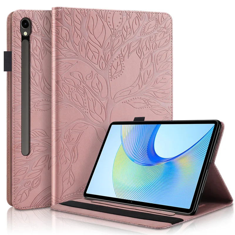 Tablet Cover For Samsung Tab S10 Lite Case 2025 Emboss Tree Flip Wallet Stand Cover For Funda Galaxy Tab S10 Lite Case 10.9 inch