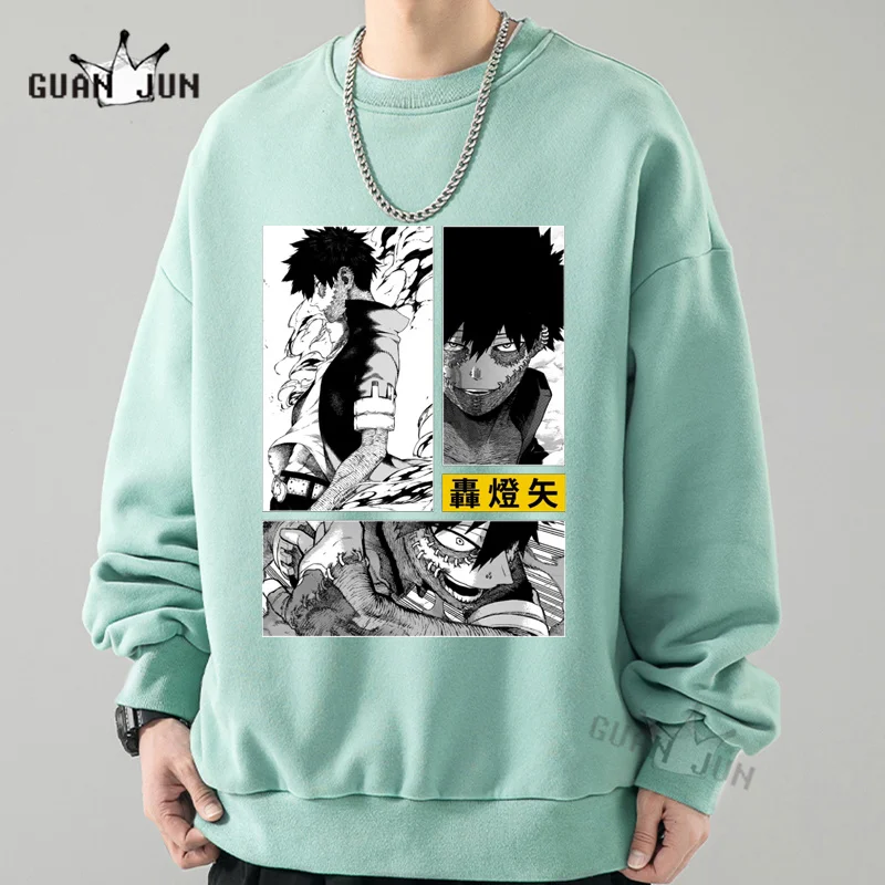 Anime My Hero Academia Dabi Tomura Shigaraki Hoodie Harajuku Clothes Streetwear Manga Sweatshirt Cotton Hoodies Pullover