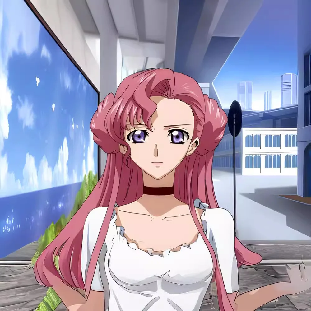 

Long Pink Curly Synthetic Wig for Women Cosplay Anime Character Costume Party Heat Resistant Fiber Hair