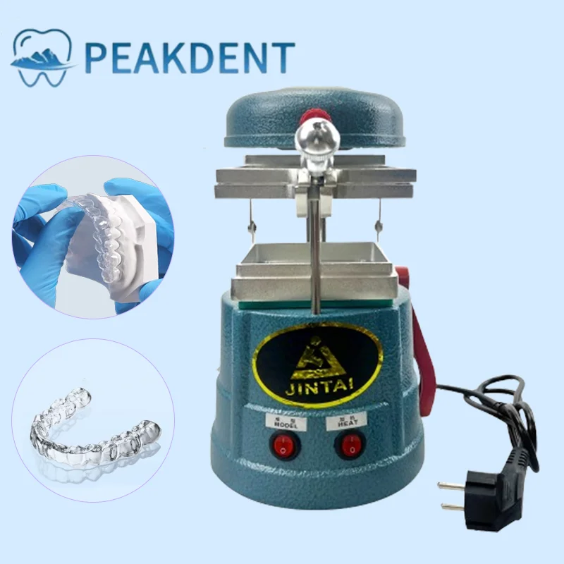 Dental Vacuum Forming Machine With Steel Ball Dent Thermoforming Machine Making Orthodontic Retainers Oral Equipment