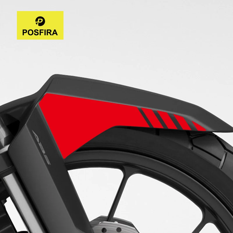 POSFIRA Motorcycle Front Fender Stickers Vinyl Decal for Honda NX500 NX 500 2024 2025 2026 Mudguard Decoration Accessories