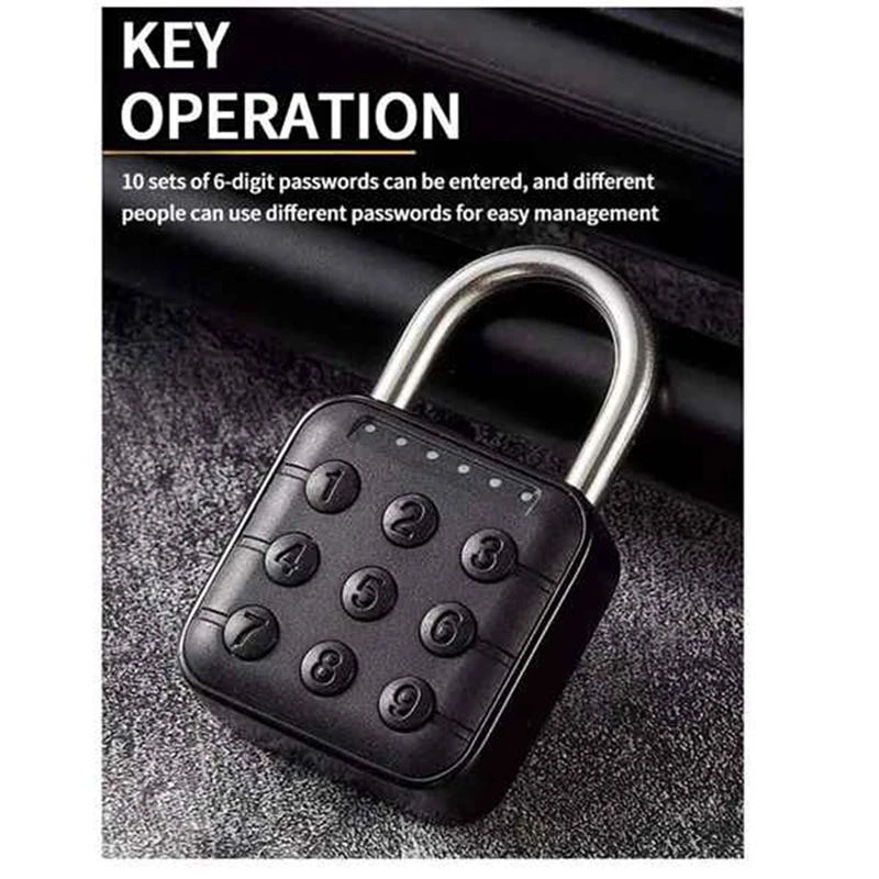 A73T Tuya Padlock Password Electronic Lock Keyless Quick Unlock Anti Theft Padlock IP67 Waterproof Home Securit Lock