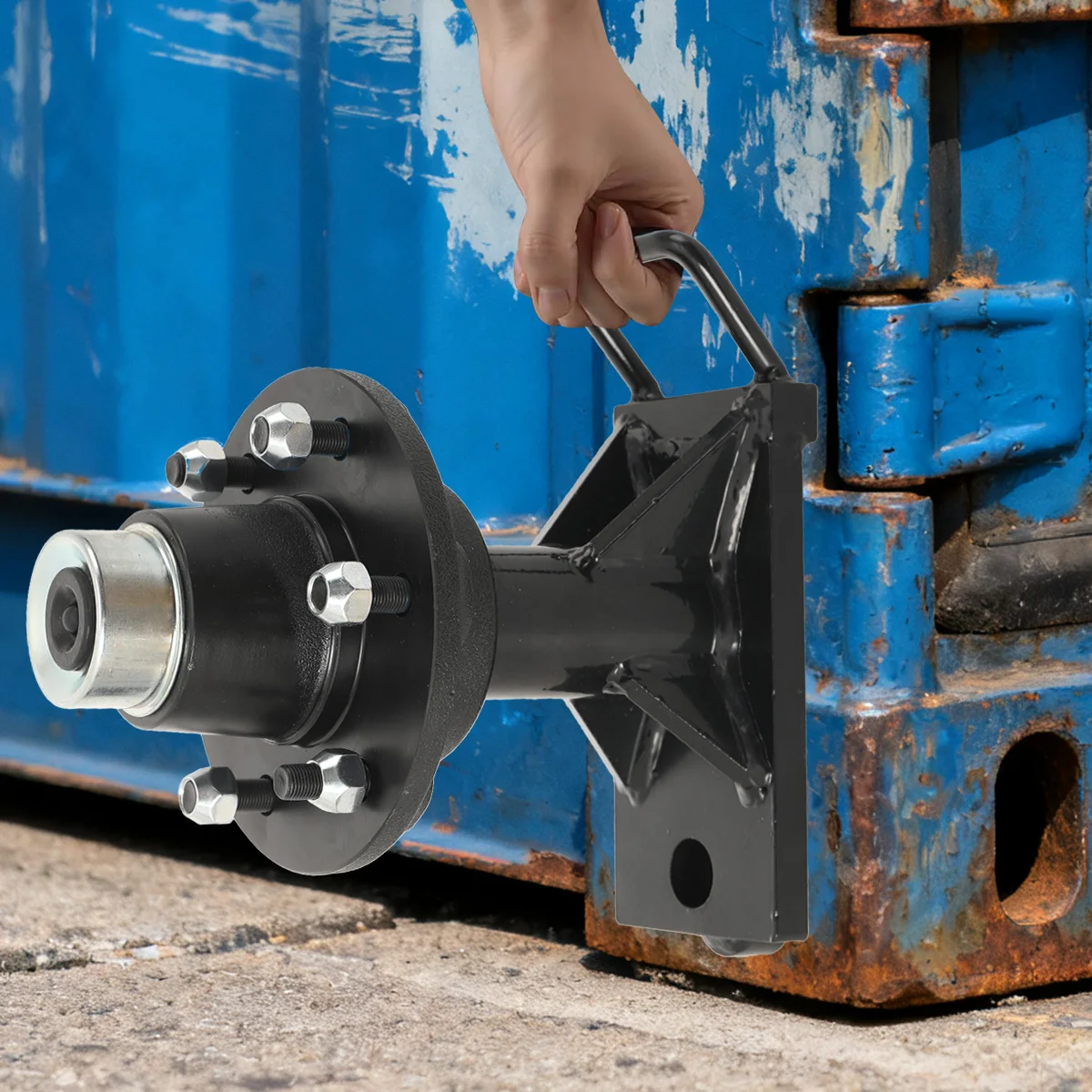 Upgraded 6x5.5 Lug Shipping Container Wheels With Bolt-On Spindle Kit For Enhanced Performance And Durability