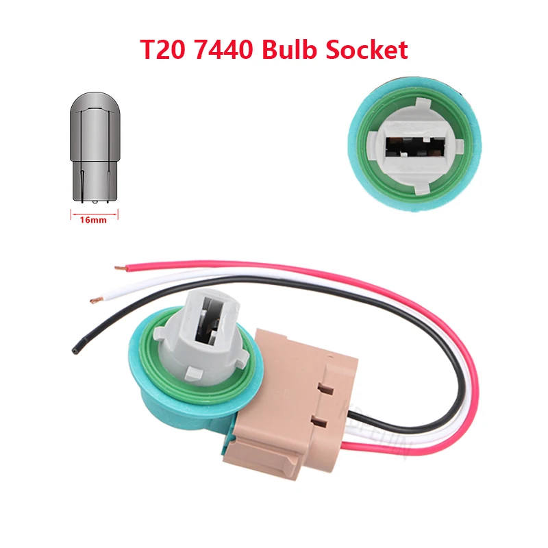 

1x для Ford Escape 2008, цоколь для противотуманных фар T20 7440, адаптер для держателя лампы, аксессуары