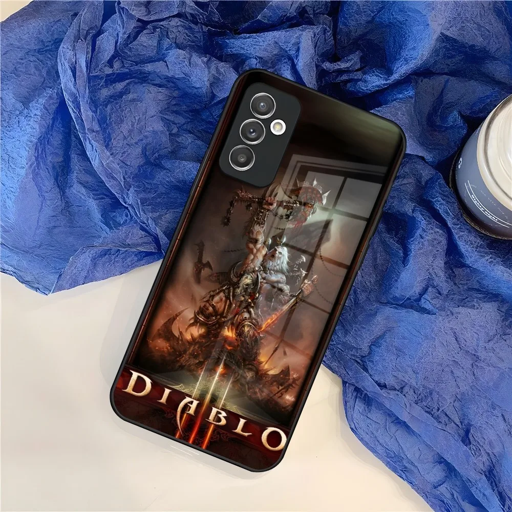 Custodia per telefono Diablo Hot Game per Samsung Galaxy S24 S23 S22 S21 S20 A24 A34 A54 A53 Note20 M54 Fe Ultra Plus Glass