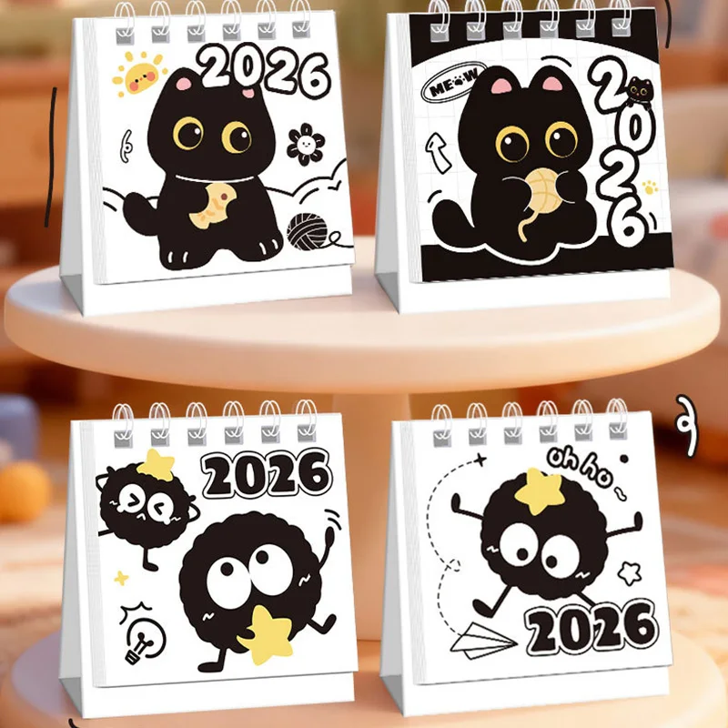 

Mr. Paper Cartoon Mini Creative 2026 Calendar Set Random 100pcs Cute Check Plans Cute Portable Mini Calendar Student Office Gift