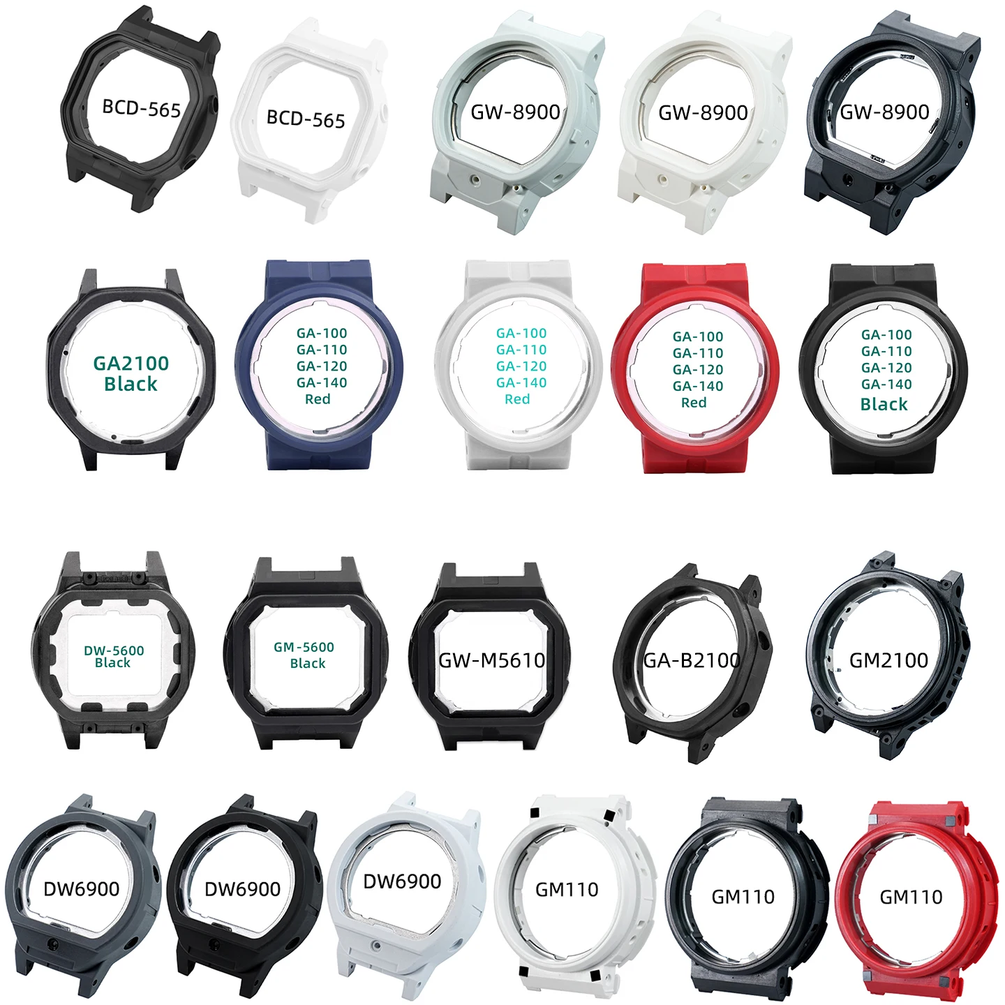 Plastic Movement Inner Shell for Multiple Casio Models: GA2100 GA-B2100 GM2100/GM110 GA110 DW5600 GW-M5610.etc Watch Accessoeis