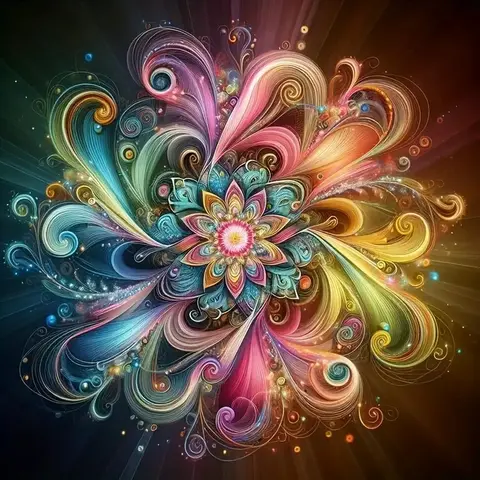Diamond Painting Set, Colorful Mandala Floral Pattern, Round Diamond Full Diamond Art, Multiple Specifications to Choose From