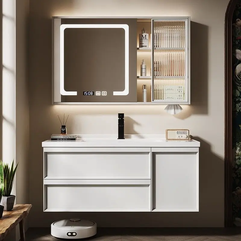 

Bathroom Cabinet Ceramic Integrated Basin Intelligent Washbasin Cabinet Combined Toilet Washbasin Washstand