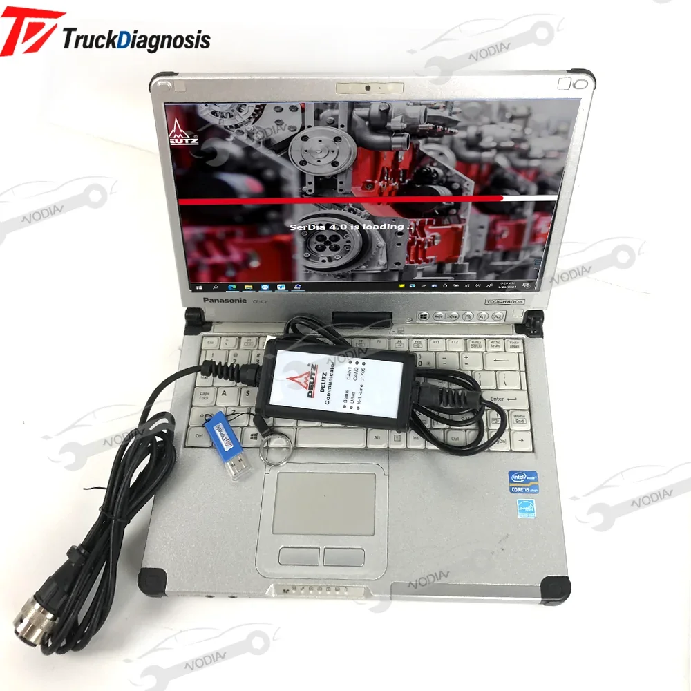 FOR DEUTZ DECOM DIAGNOSTIC KIT DIAGNOSTIC PROGRAMMING TOOL FOR DEUTZ SERDIA4.0 and cfc2laptop