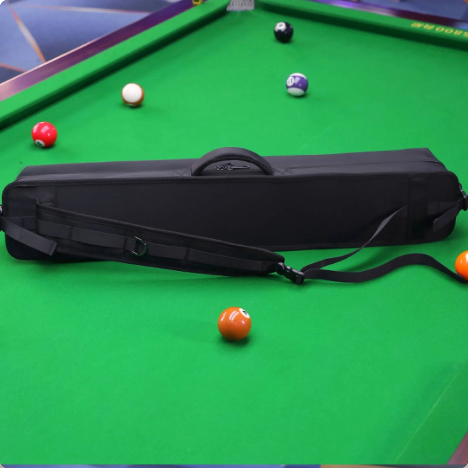 Pool Cue Case Portable Billiard Cue Carrying Case Billiard Stick Storage Bag Multi-Slot Safeguarding for Travel, Training