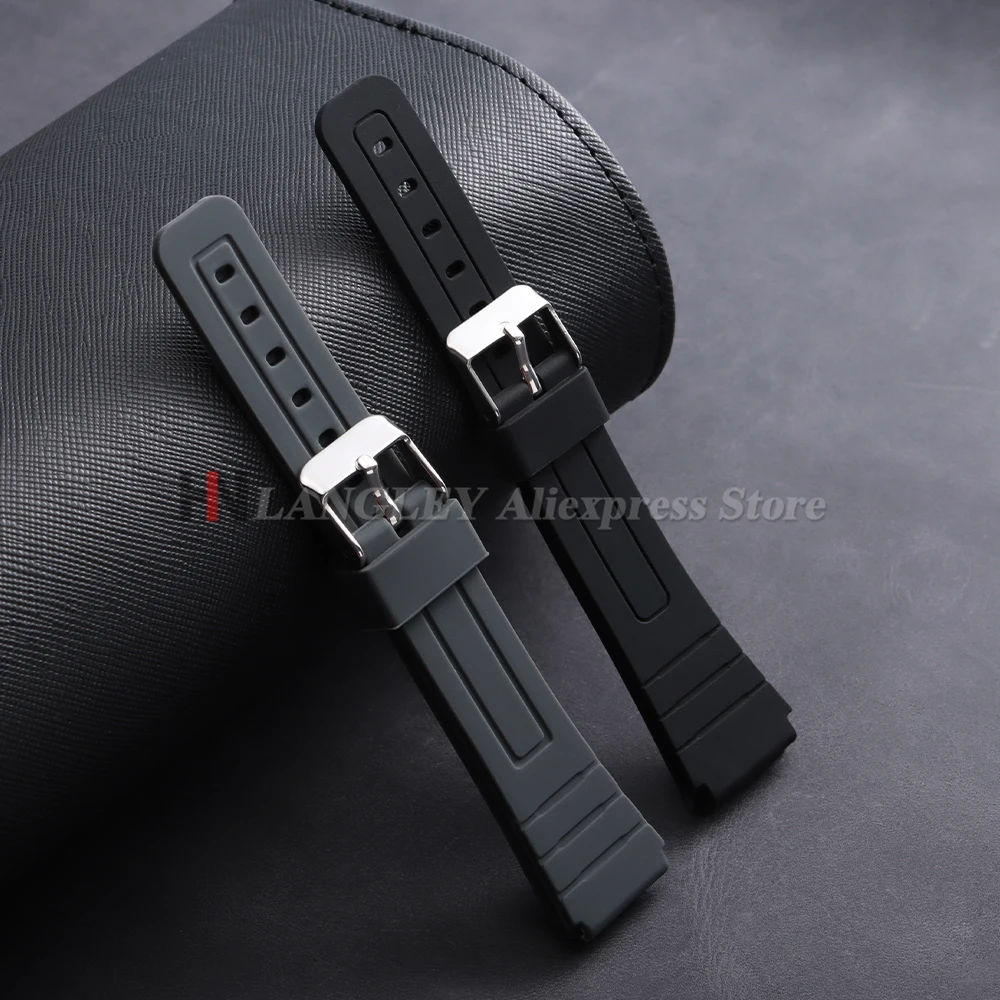 ブレスレット 18 ミリメートルカシオ F91W W-800H SGW400 F91W F84 F105/108 A158/168 AE1200/1300 ソフトラバー時計バンドスポーツ男性女性リストバンド