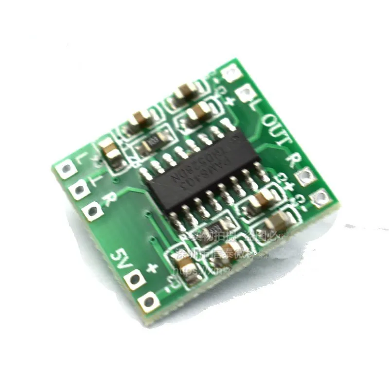 Módulo de placa amplificadora de potencia digital Ultra miniatura 2*3W Clase D PAM8403 alta eficiencia 2,5 ~ 5V puede ser alimentado por USB