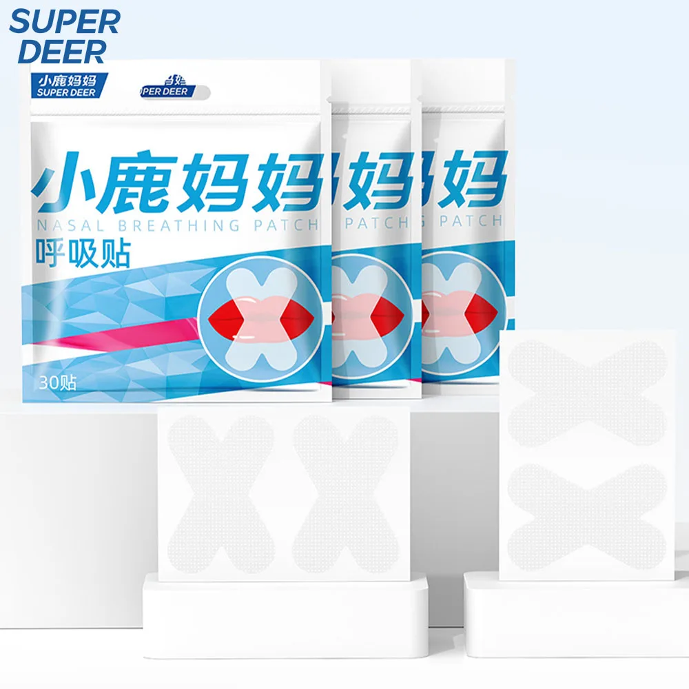 30/60/150pcs X-Shape Anti Snoring Sticker Anti Snoring Mouth Tape Gentle Less Mouth Seal Tape Mouth Correction Sticker For Sleep