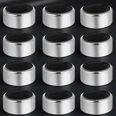 12Pcs Red Wine Drip Rings Stainless Steel Bottle Collar Absorbent Lining Prevent Wine Stains Stop Drip Rings for Bar Table Use
