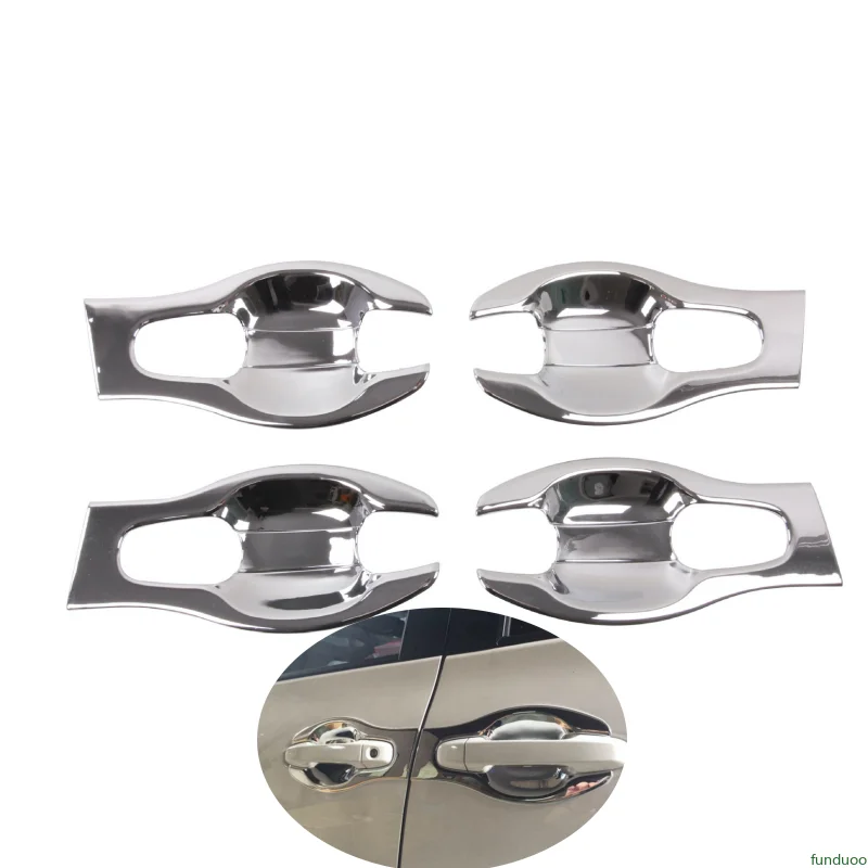 For Toyota Sienta 2017 2018 2019 2020 2021 2022 Chrome Car Door Handle Cover Bowl Pad Sticker Styling Accessories