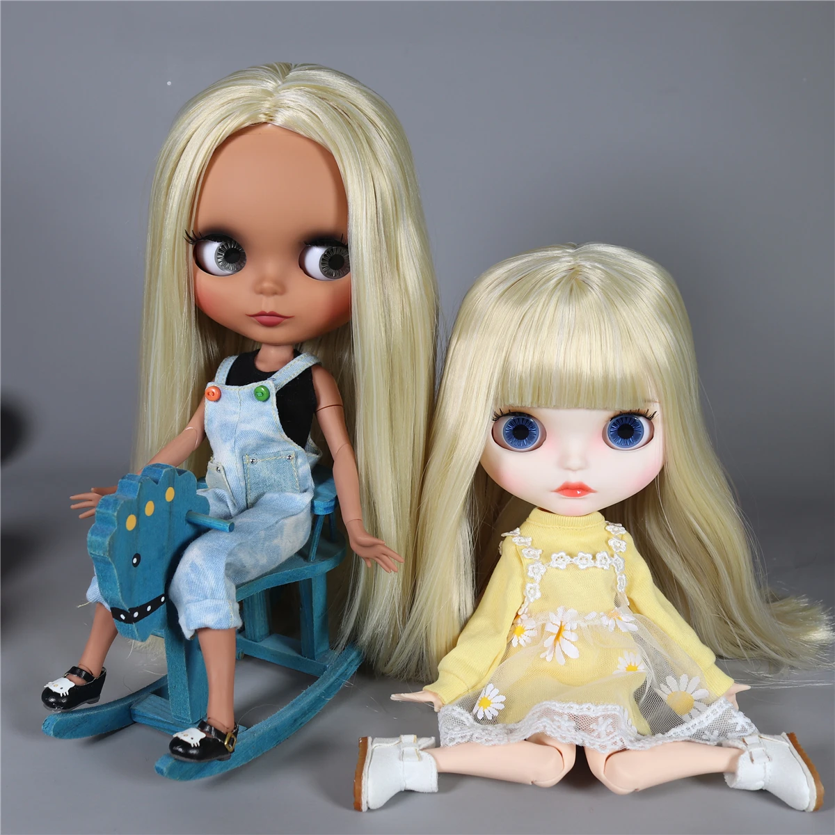 

ICY DBS Blyth doll 1/6 bjd matte face shiny face joint body white skin tan skin dark skin 30cm toy girls gift