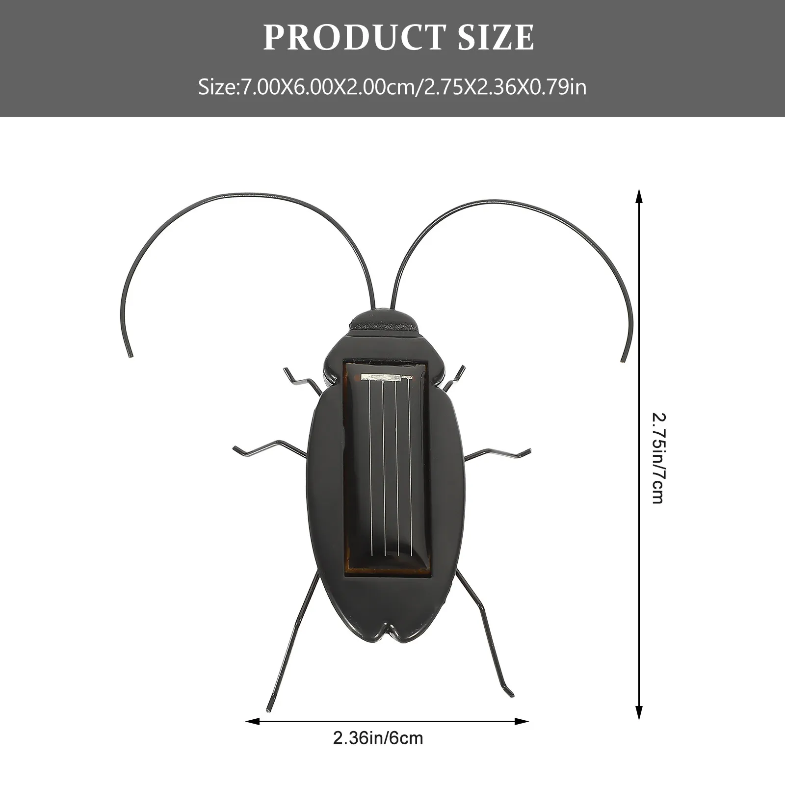 Solar Powered Lifelike Bionic Cockroach Simulation Crawling Educational Prank Prop Science Enlightenment for Children
