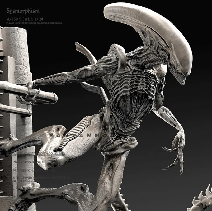 

1/32 Interstellar Alien Female Soldier Resin Model Figure Gk Micro Miniature 3d Printed White Model Toy Unassembled Unpainted