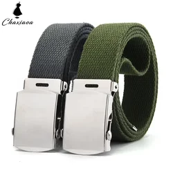 110cm Fashion Unisex Army Tactical Waist Belt Jeans Male Casual Men Women Belt Canvas 3.8cm Webbing Waistband Ceinture Femme