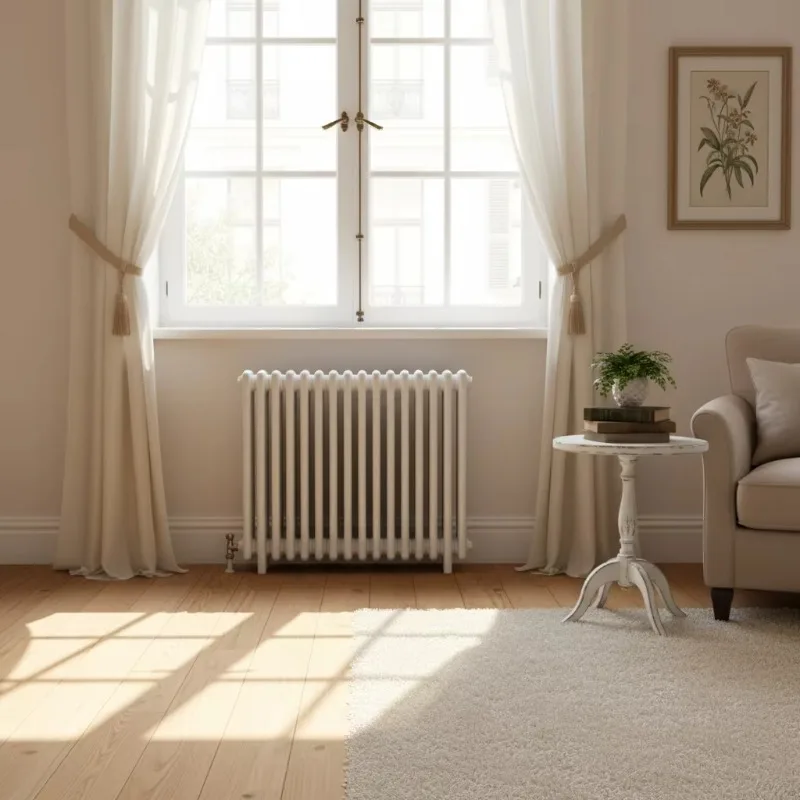 Horizontal 2 Column Radiator White Modern Steel Central Heating Radiator