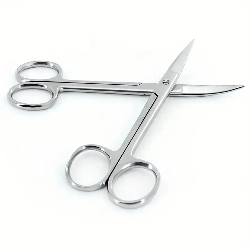 10cm/11.5cm/13cm/14cm/16 cm Animal Veterinary Vet Medical Stainless Steel Surgical Scissors Straight curved Tip Haircut Scissors image 6
