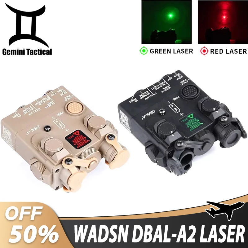 

WADSN DBAL-A2 Red/Green Dot Single Laser Airsoft Dbal Hunting Indicator Dbal A2 Sight Fast Release Mounting Base Fit 20MM Rail