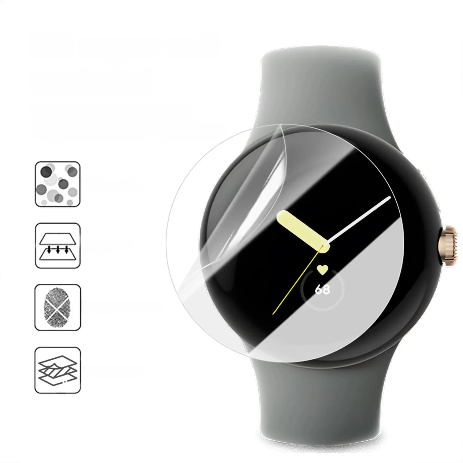 For Google Pixel Watch 4 41MM Watch4 45MM Tempered Glass Screen Protector Watch Film HD Clear 9H Anti-Scratch Accessories