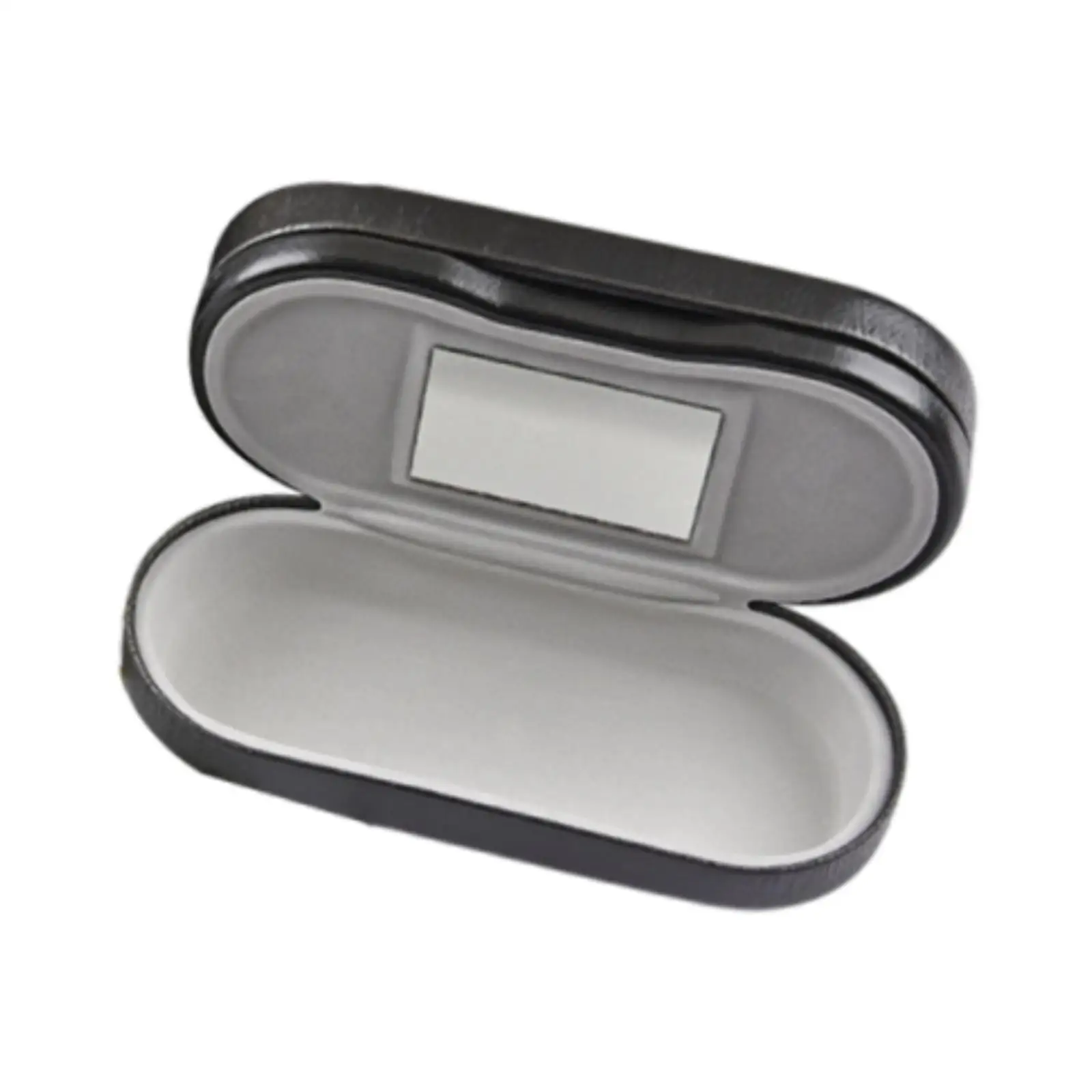

2 Tier with Makeup Mirror Protective Glasses Accessories Wear Resistant Display Box Glasses Bag for Outdoor Women Men Indoor
