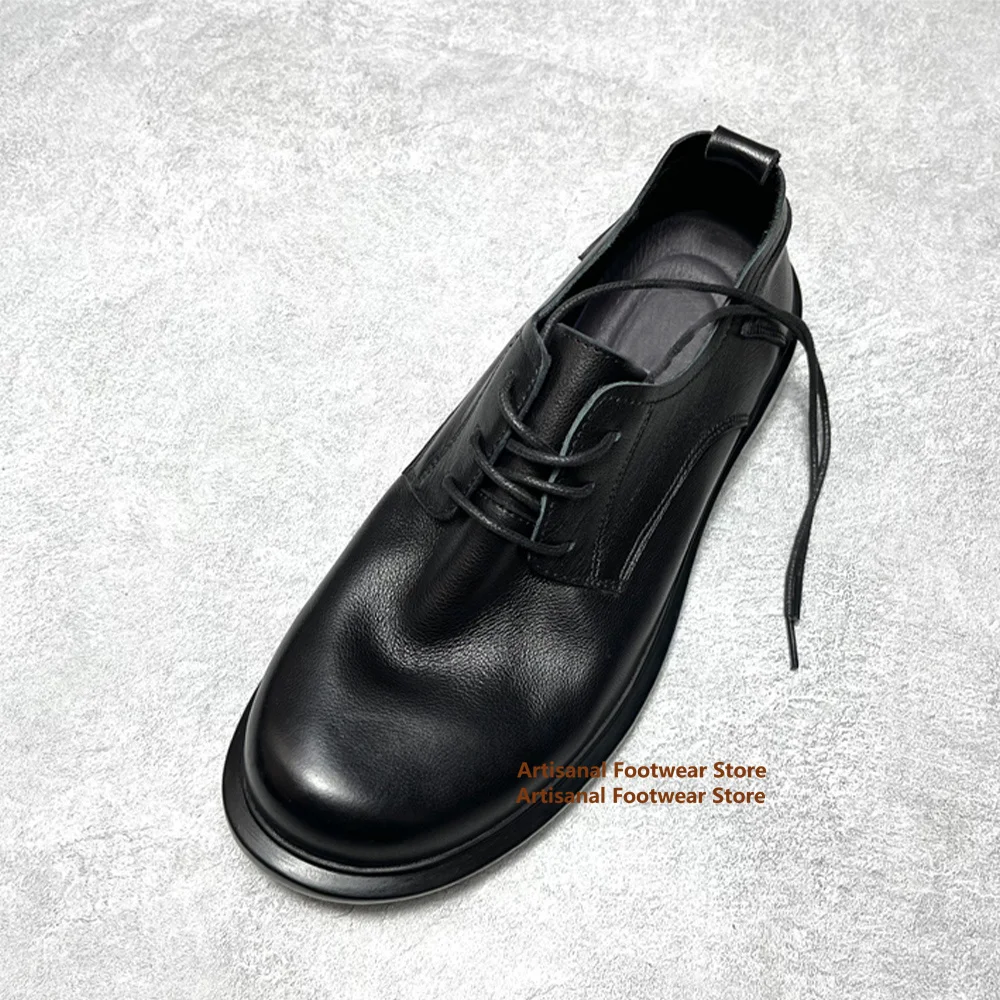 

Cowhide Casual Leather Shoes Soft Leather Business Dress Men's Shoes Derby Shoes Black Leather Office Dress Shoes Men Shoes