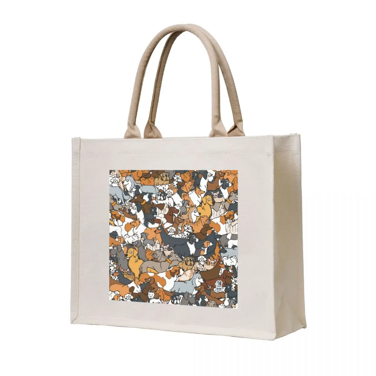 

Dogs!!! Tote Bag supermarket folding bag cloth bag woman Canvas
