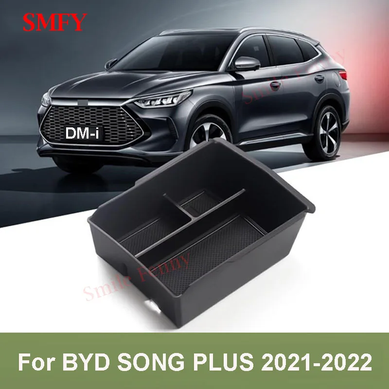 

For BYD SONG PLUS DMI 2021 2022 Interior Accessories Car Armrest Box Storage Box Auto Center Console Organizer Containers