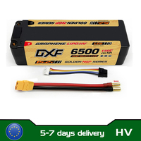DXF 6500mAh 4S 15.2V 150C 5mm Bullet NGP Lipo Battery LCG HV Battery Hardcase with XT90 Connector for RC Model Car Boat Truck
