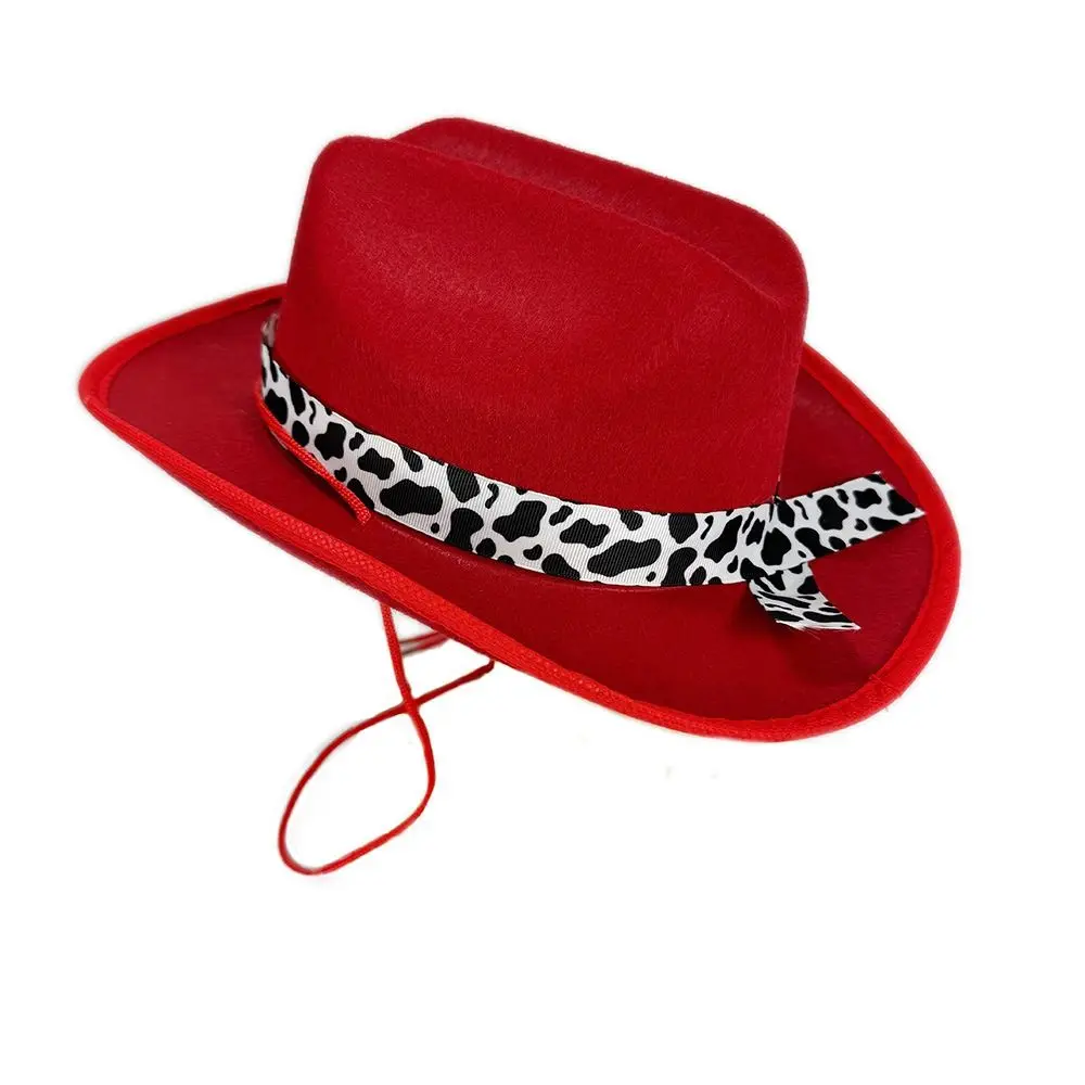 Cow Print Brim Cowboy Hat Western Style Multiple Color Options Western Cowboy Hat Children's Costume Hat Festival Costumes