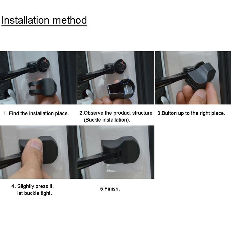 Ограничитель двери автомобиля, крышка стопора для Hyundai Ix25 Ix35 Kona I30 Solaris I20, защитные аксессуары, 4 шт.