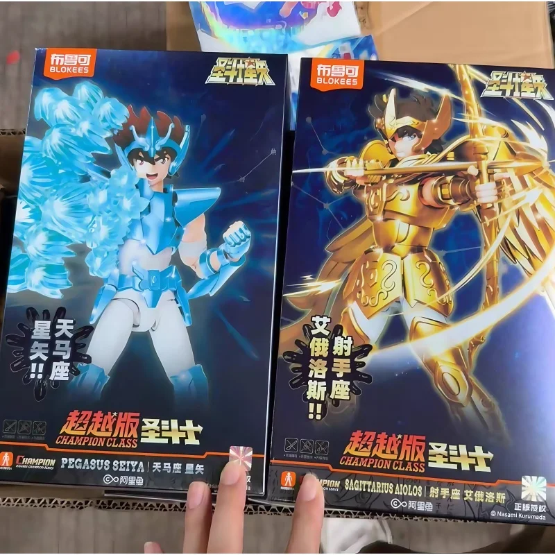 

Hot Blokees Saint Seiya аниме модель фигурку чемпион класса Стрелец Aiolos Pegasus Seiya Коллекционная сборная игрушка в подарок