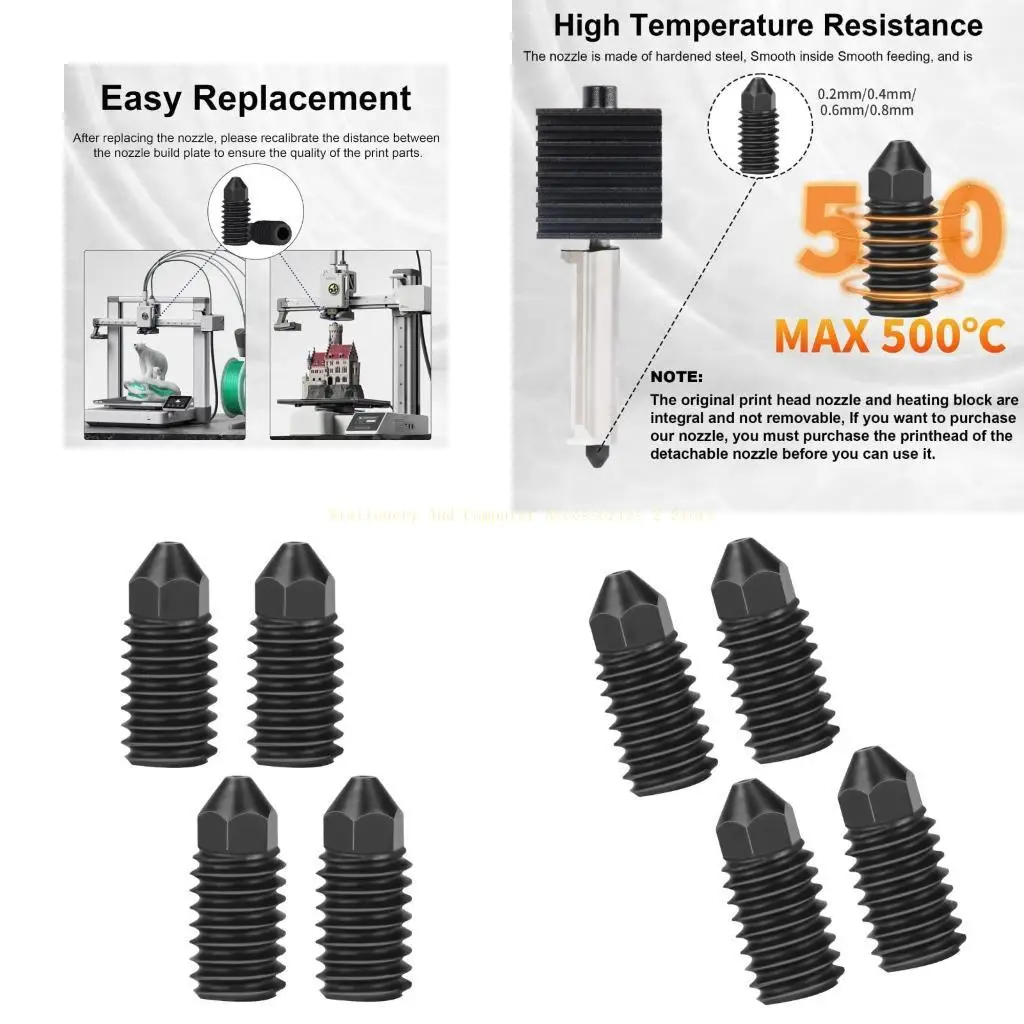 

Multiple Diameter Printer Nozzles Smooth Drill Building Ensures Consistent Substance Deposition