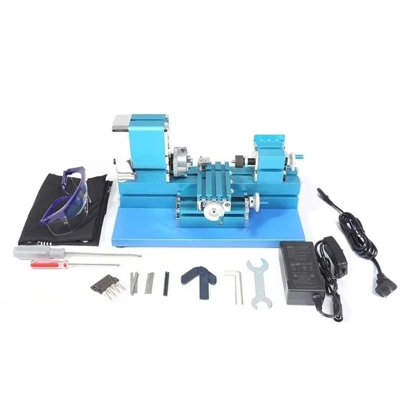 Micro Lathe W103MA 24W 36W 60W Mini Teaching Lathe Wood Model Making Workshop DIY Tool