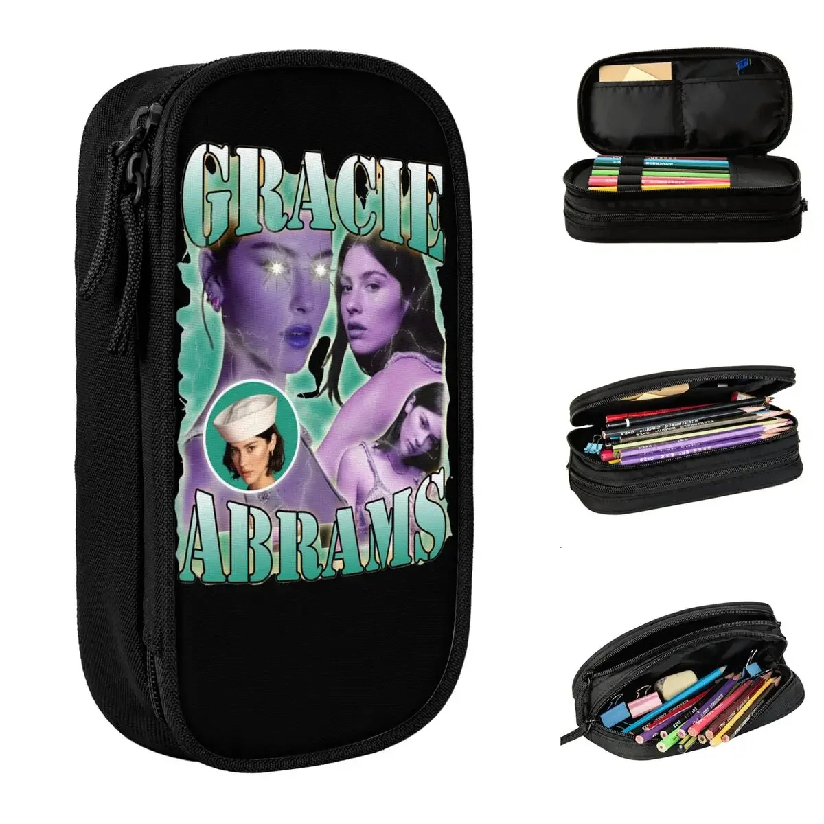 

Gracie Abrams Tour 2025 Pencil Case Lovely Pen Holder Pencil Bags Kids Large Storage School Supplies Cosmetic Pencilcases