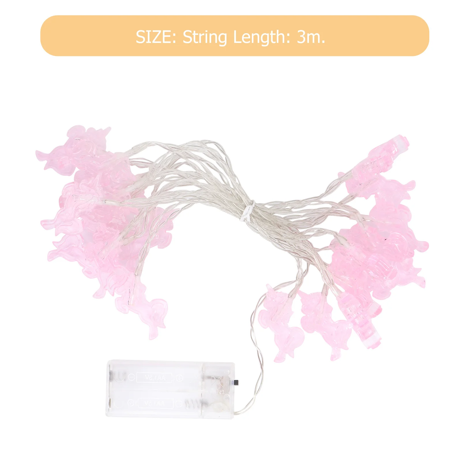 20 المصابيح يونيكورن سلسلة أضواء الوردي الجنية Led مصباح لغرفة النوم حديقة الطرف الديكور الدافئة الأبيض في الهواء الطلق داخلي استخدام البلاستيك آمنة #6