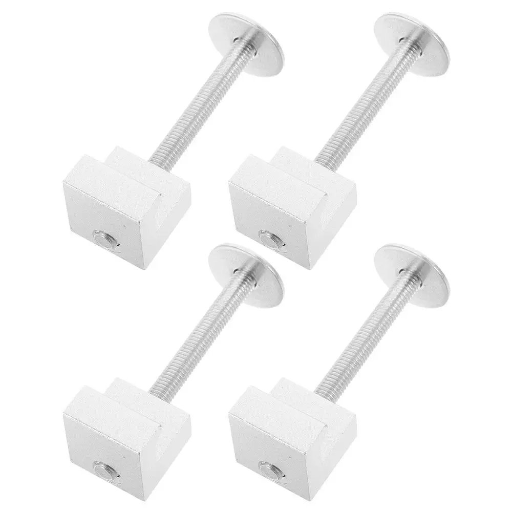 

4Pcs Truck Toolbox Mounting Clamps Aluminum Alloy Secure Fastening Kit Pickup Truck Bed Rail Accessories Heavy Duty Tie