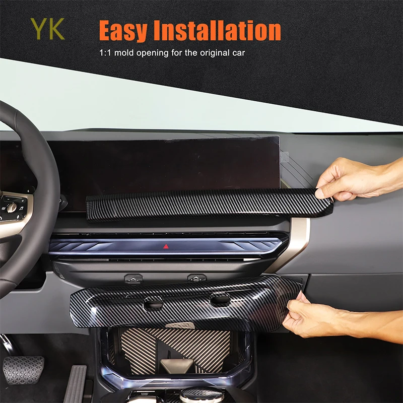 

ABS Carbon Fiber Car Central Vent Cover Decoration Interior Car Accessories For BMW X3 G45 2025-2026