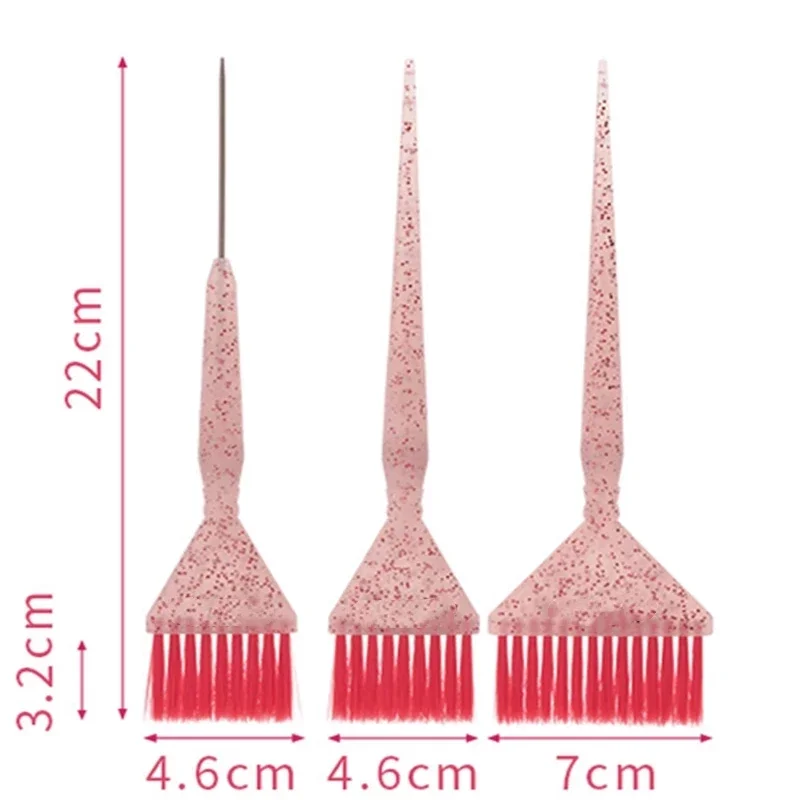 Professional Hair Dye Brush Coloring Crystal Applicator Brush Easy Clean Salon Barber Hairdressing DIY Haircut Accessories