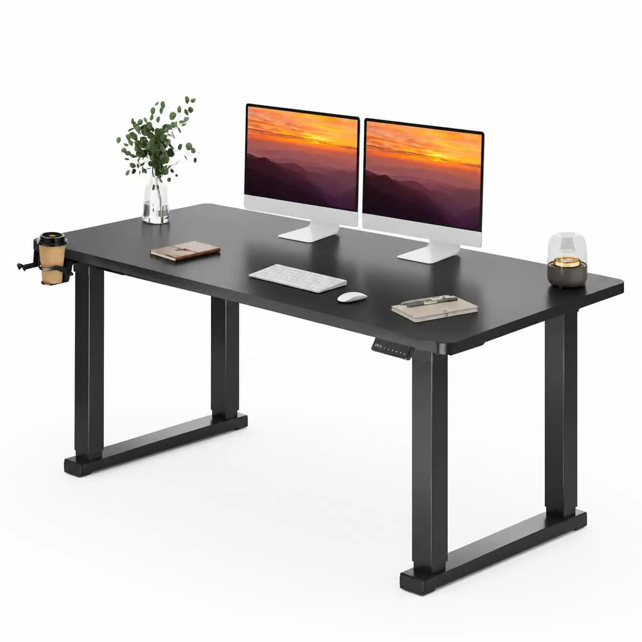 Dual Motor Electric Standing Desk 71x31 Inch Adjustable Height Sit Stand Home Office Workstation, Customized