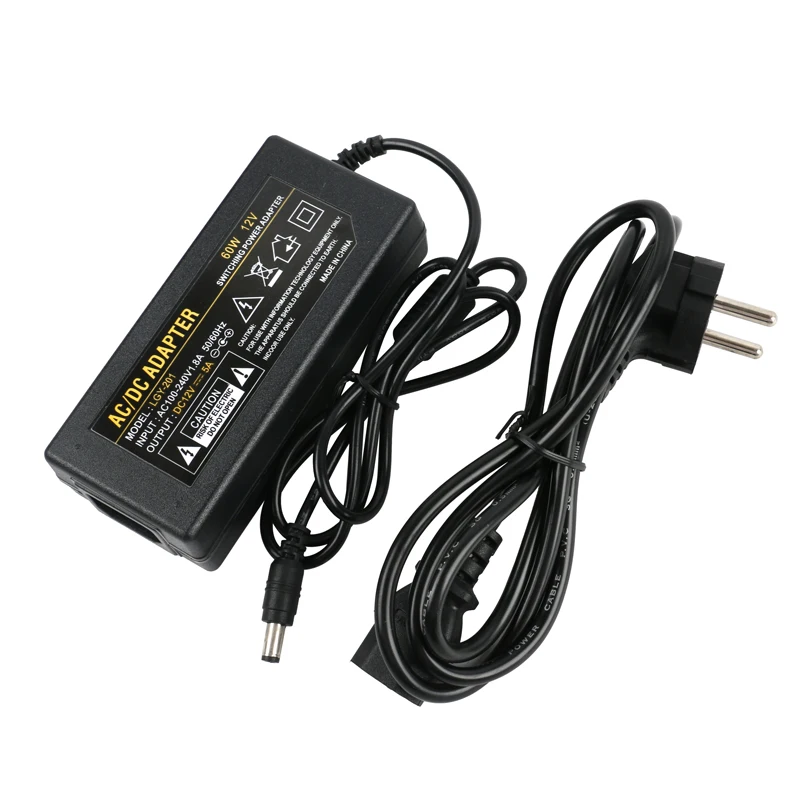 DC5525 AC/DC adapter charger for PC 100-240V 50/60Hz power supply 5.5*2.5mm output 12V 5A with EU plug For TS100 Soldering Iron