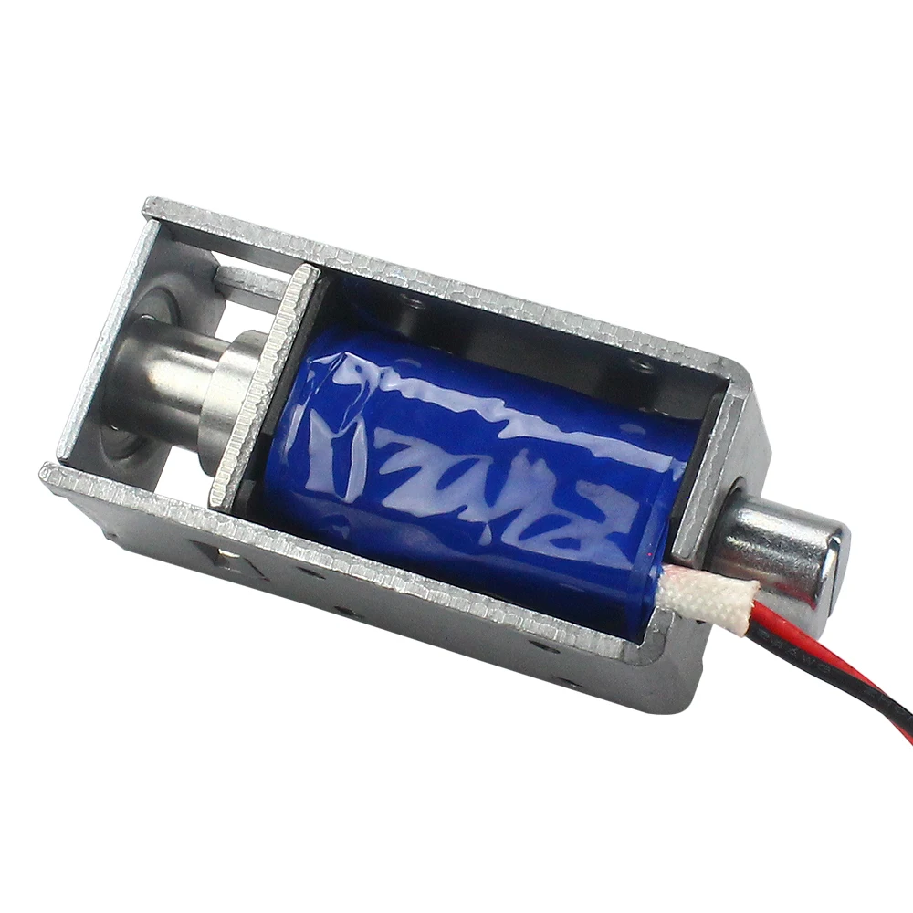 Small DC12v24v electronic bolt lock mini electromagnetic lock normally open type electric control lock door lock electric lock