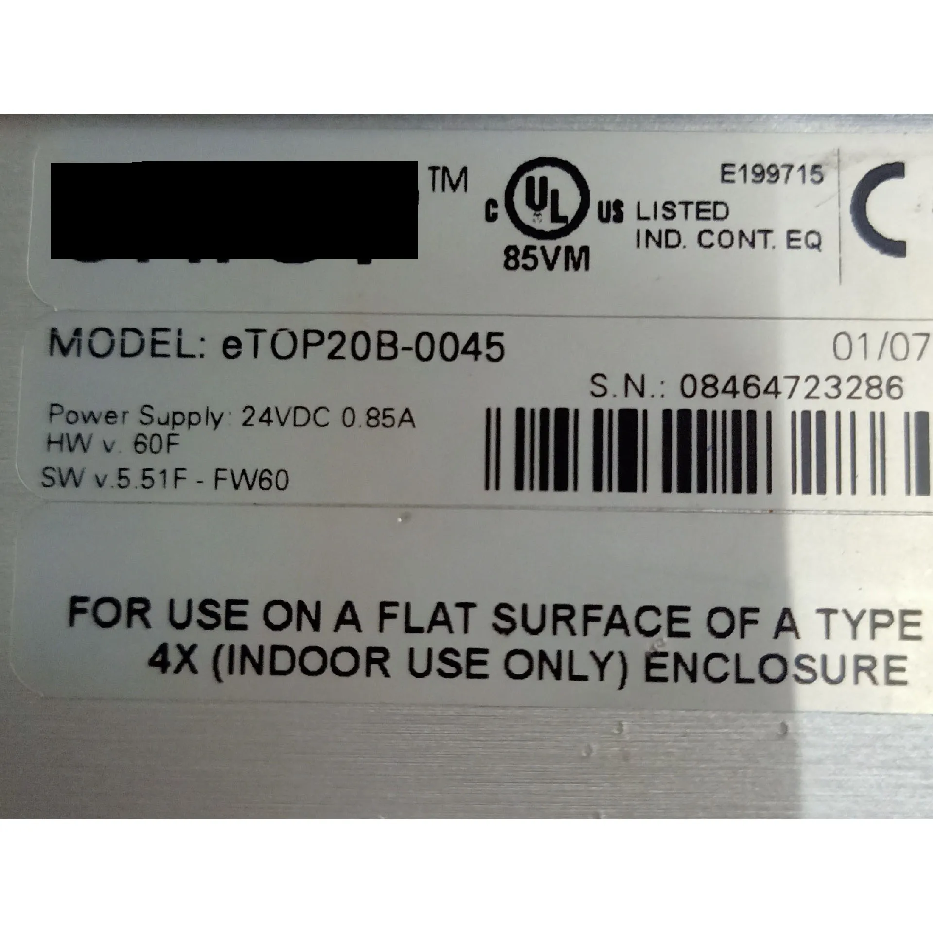 ETOP20B-0045 touchscreen