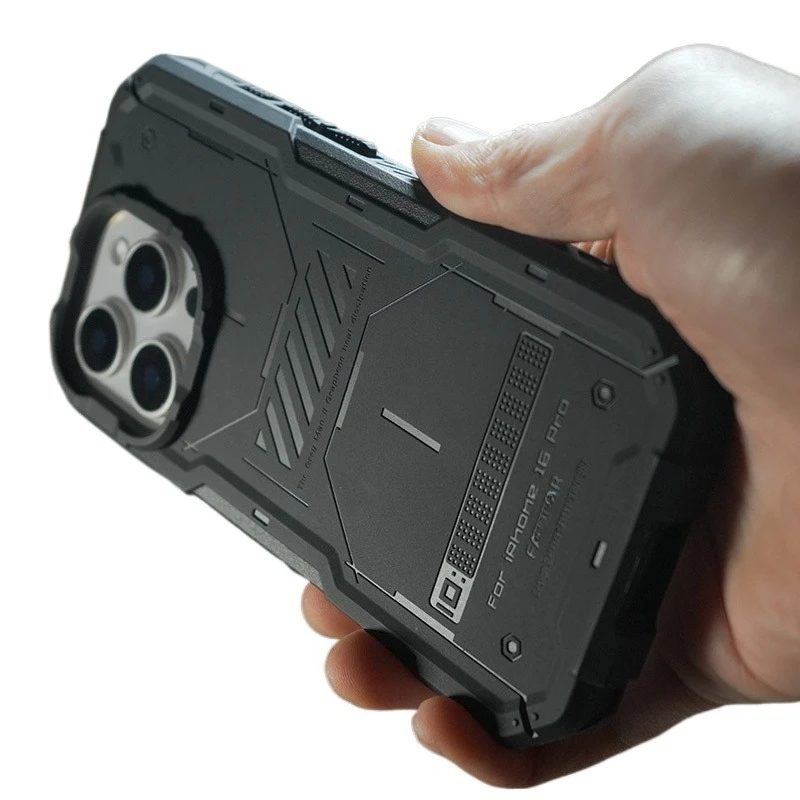 

Suitable for Apple iPhone16/Pro/MAX/Plus series tactical anti-drop mobile phone case