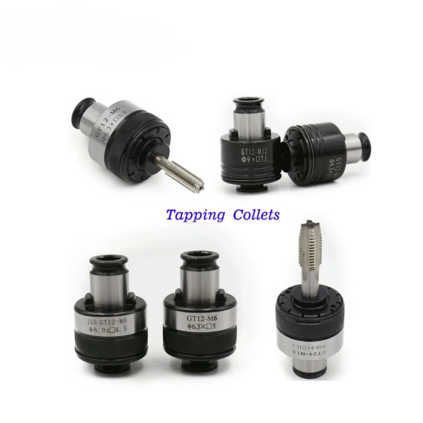 NEW 7pcs/set GT12 G0312 ISO/DIN/JIS M3-M12 Tapping Collets Chucks Pneumatic Electric Tapping Machine Chucks With Overload