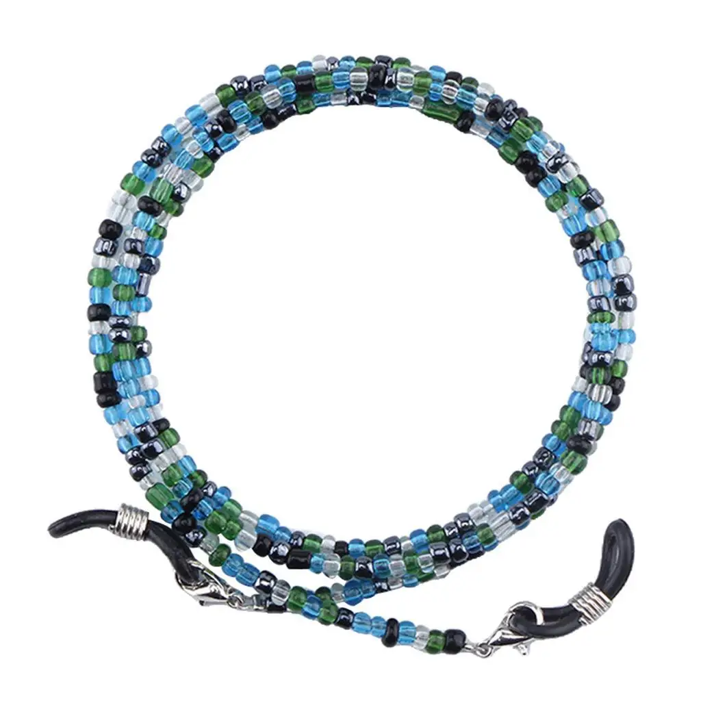 Elegant Glass Beads Sunglasses Cord Necklace for Women Eyeglasses Holder Chain Reading Glasses Strap Retainer Lanyard